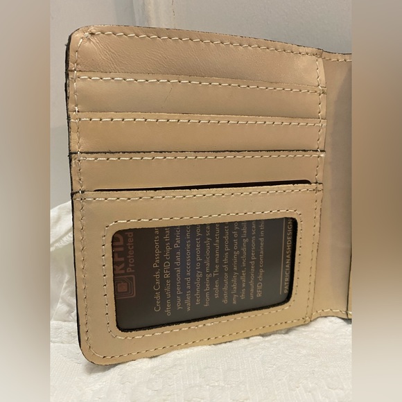 Patricia Nash* Reiti* Kiss-lock Leather Woven Wallet• NWT - Picture 8 of 9